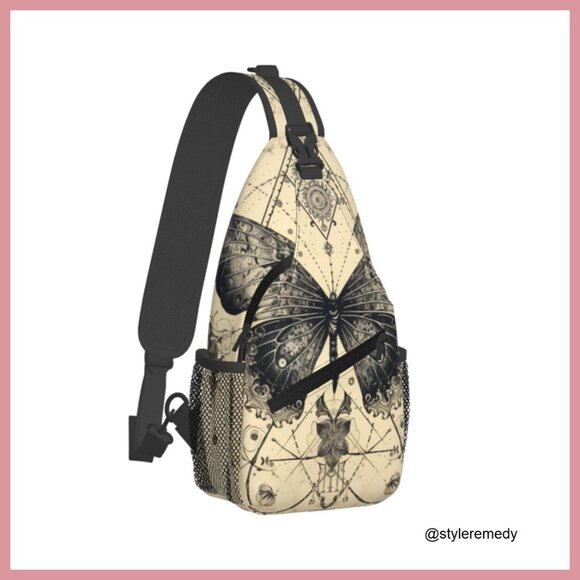 Polyester Sling Backpack with Multiple Pockets for Hiking Travel